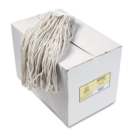 Cromo BWK 24 oz Premium Cut-End Wet Mop Heads with Cotton White, 12PK CR3749807
